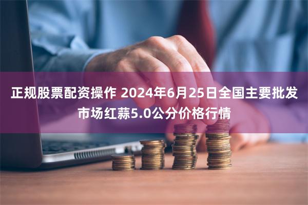 正规股票配资操作 2024年6月25日全国主要批发市场红蒜5.0公分价格行情